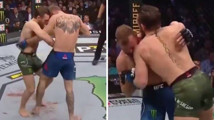 The Moment Conor McGregor Breaks Donald Cerrone's Face With His Shoulder