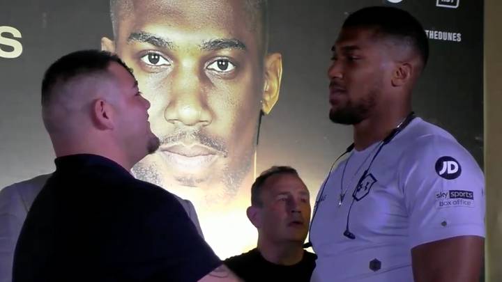 Andy Ruiz Jr And Anthony Joshua Come Face To Face In Intense