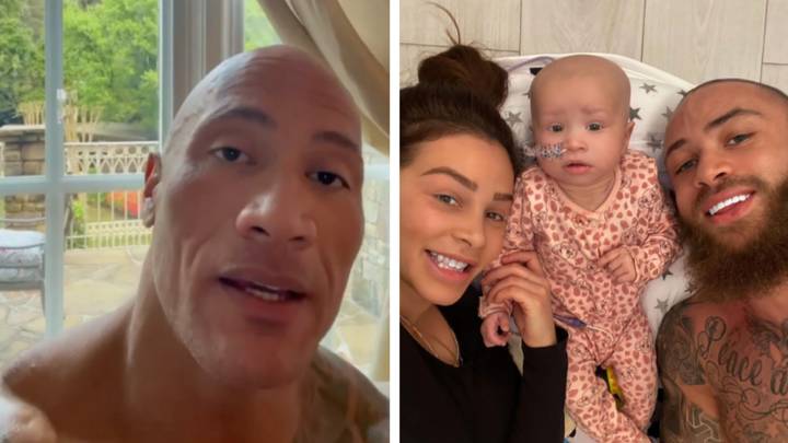 Dwayne 'The Rock' Johnson Sends Heart-Warming Message To Ashley Cain's Baby Daughter