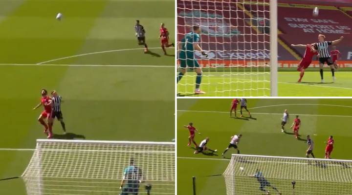 Mohamed Salah Produces Incredible First Touch, Turn And Shot Vs Newcastle