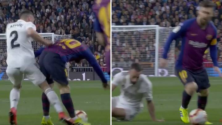 Lionel Messi Humiliates Dani Carvajal During El Clásico With His Defensive Display