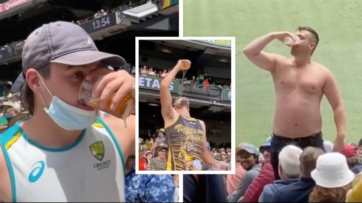 Outrage As Cricket Fans Are Kicked Out Of MCG For Skolling Beers