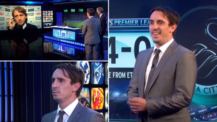 Gary Neville s Monday Night Football Debut Was So Awkward Even
