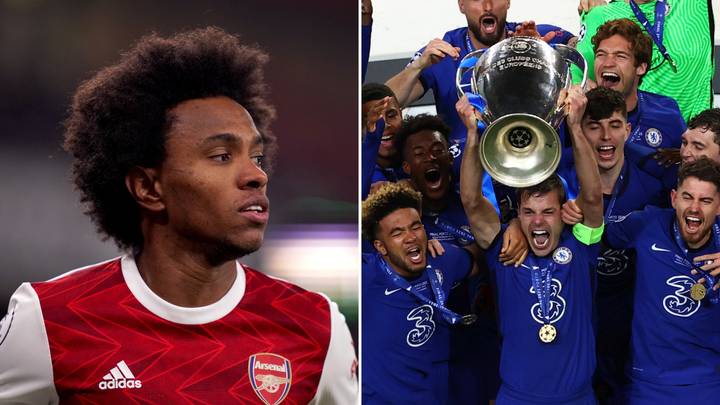 Willian's Vow To Win The Champions League With Arsenal After Leaving Chelsea Came Back To Haunt Him
