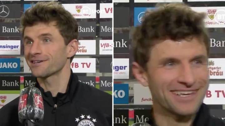 Thomas Muller Makes Incredible ‘Windy Night In Stoke’ Reference In Post-Match Interview 