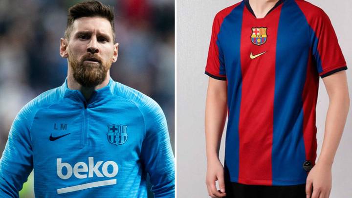 Barcelona 120th anniversary shirt 2025