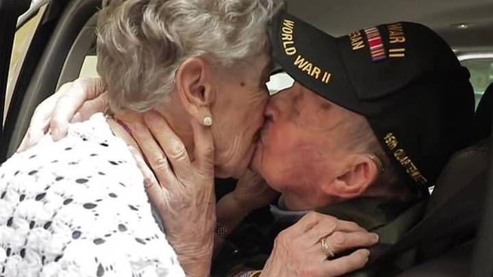 97-Year-Old Veteran Reunited With His Wartime Love After 75 Years