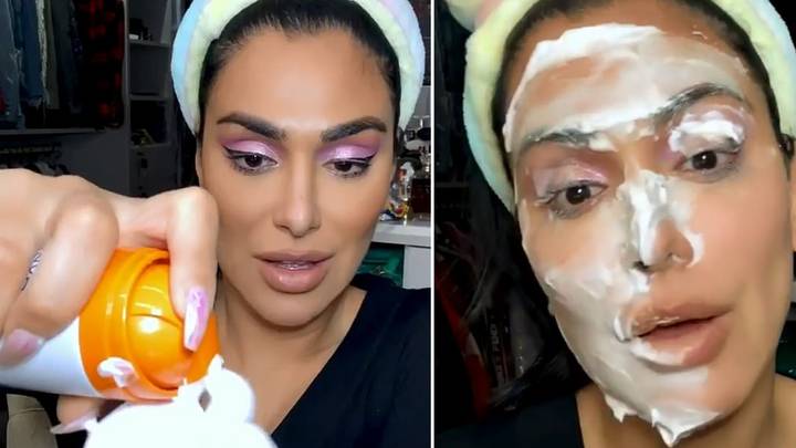 Huda Kattan Removes Make-Up Using Just Shaving Foam