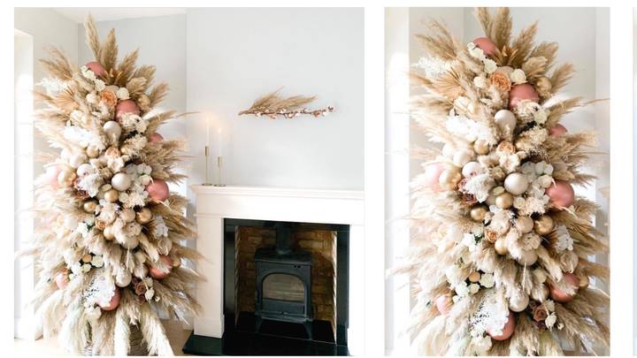 People Are Building Incredible Pampas Grass Christmas Trees