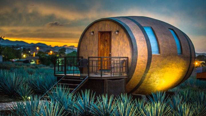 You Can Now Sleep In A Giant Tequila Barrel At Mexican Hotel