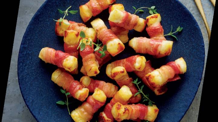 Aldi Is Selling Bacon Wrapped Halloumi 'Pigs In Blankets' In Time For Christmas
