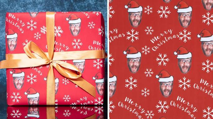 You Can Now Buy Wrapping Paper With Your Own Face On