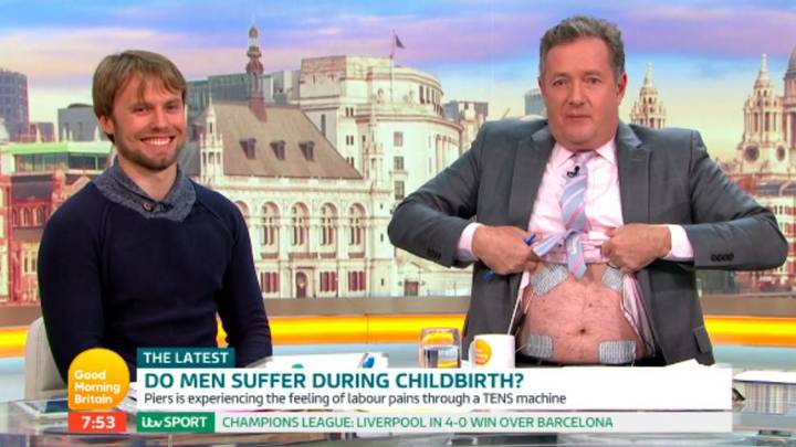 Piers Morgan Screams In Agony As He Experiences Labour Simulator On Good Morning Britain