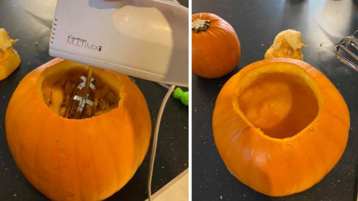 Mum Goes Viral With "Game Changer" Pumpkin Carving Hack