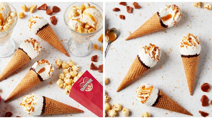 Butterkist Launches Toffee & Popcorn Flavour Ice Cream Cones