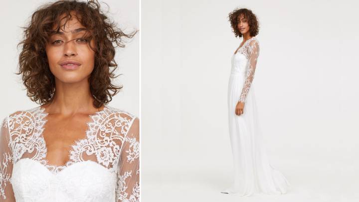 H&m lace 2025 wedding dress