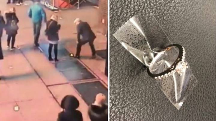 Man Drops Engagement Ring Through Grate While Proposing To Girlfriend