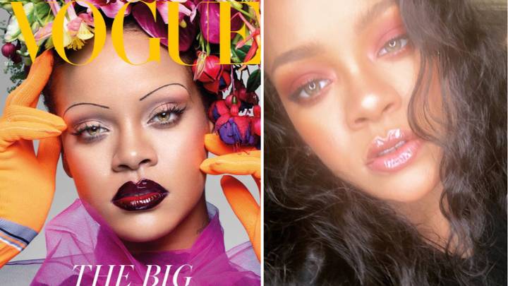 Rihanna's Eyebrows On The Cover Of Vogue Are Stressing People Out