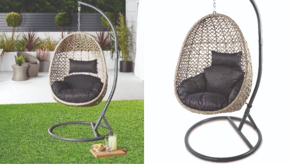 Aldi hanging discount egg chair price