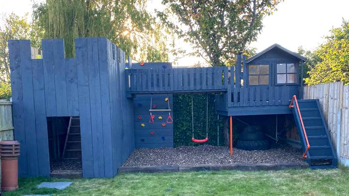 Dad Builds Incredible Fortress For His Children In Back Garden