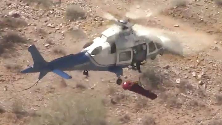 Elderly Woman Sent Into Wild Death Spin As She's Airlifted By Helicopter