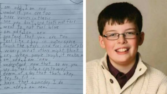 Autistic Boy Writes A Poem About How 'Odd' He Is And Leaves People In Tears