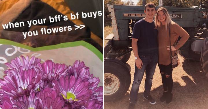 Woman's Boyfriend Buys Her Best Friend Flowers And Twitter Is Divided