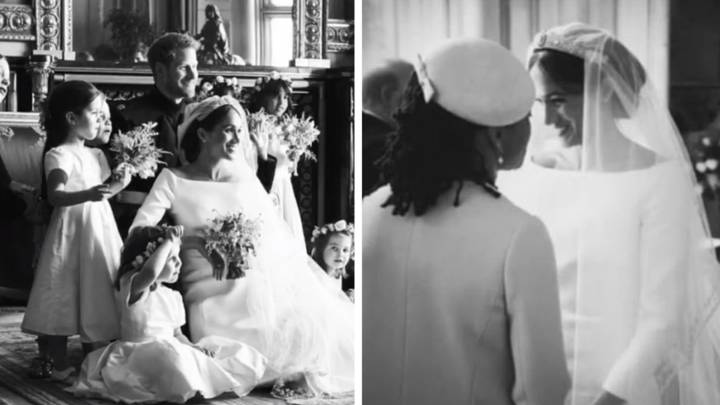 Harry and Meghan Mark Anniversary With Twelve New Unseen Wedding Snaps