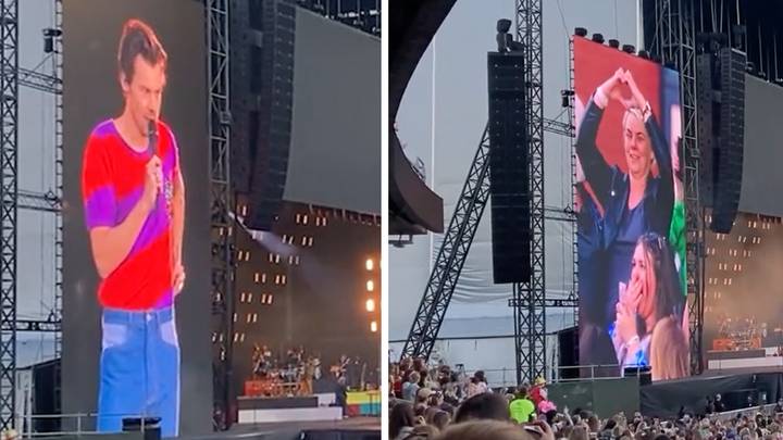 Touching Moment Harry Styles Stops Concert To Greet Former Teacher