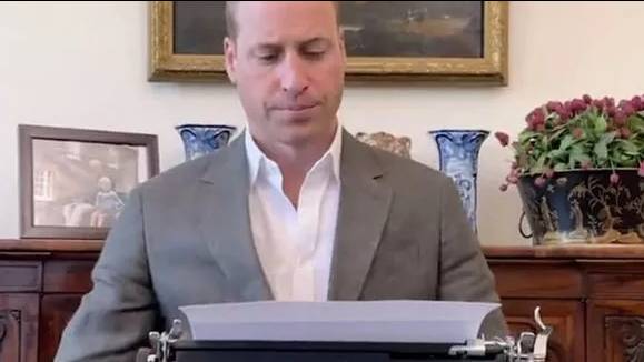 Fans Convinced Prince William Doesn't Know How To Use A Typewriter As Video Emerges