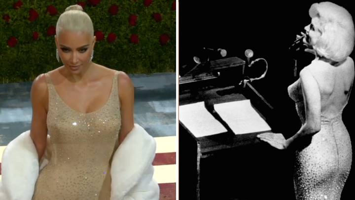 Kim Kardashian Wears Iconic Marilyn Monroe Dress To Met Gala