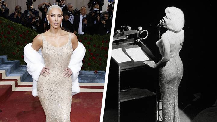 Kim Kardashian Wears Marilyn Monroe's Iconic 'Happy Birthday JFK' Dress At The Met Gala