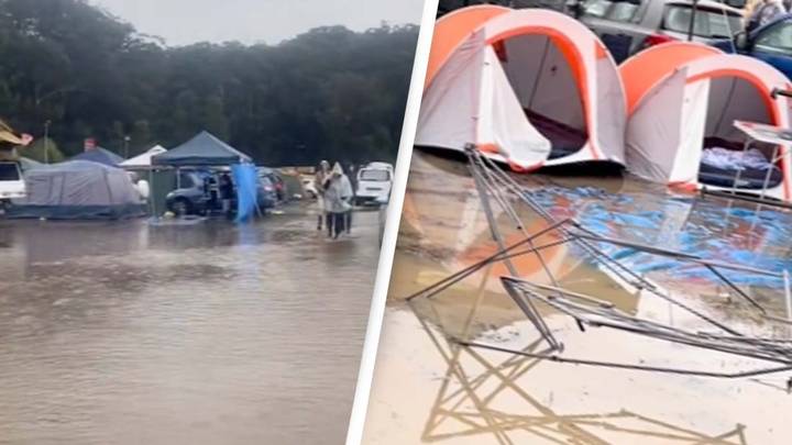 Festival Branded 'Catastrophic' As Shocking Footage Shows Campers Struggling To Escape As Area Is Flooded