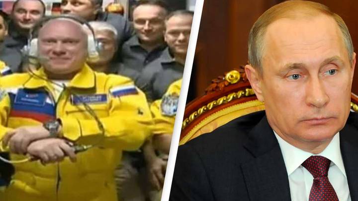 Russian Cosmonauts Were 'Blindsided' In Ukraine-Coloured Spacesuits Controversy