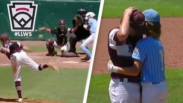 Little League batter consoles pitcher who hit him in the head in wholesome sporting moment