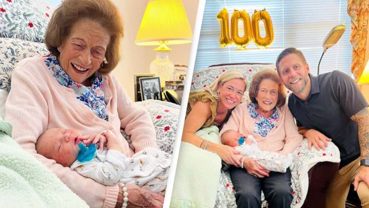 99-year-old woman welcomes her 100th great-grandchild