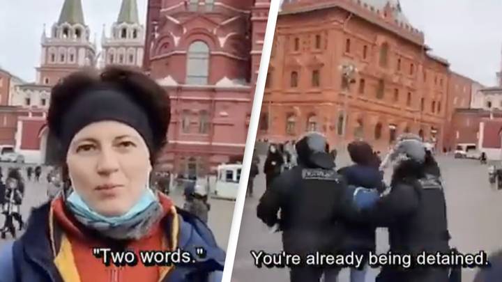 Woman Shows How Quickly You Get Arrested For ‘Protest’ In Russia