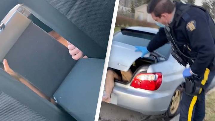 Shocked Woman Calls Police After Finding Man Hiding In Her Car Boot