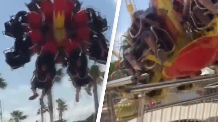 Fairground Ride Crashes To Ground In Horrifying Video
