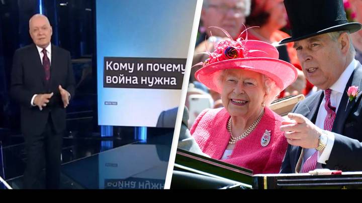 Russian State TV Claims Prince Andrew And The Queen Are Pushing For War In Ukraine