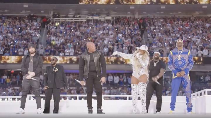 Eminem Performs Lose Yourself With Dr. Dre And Snoop Dogg In 'Greatest Super Bowl Halftime Show Ever'