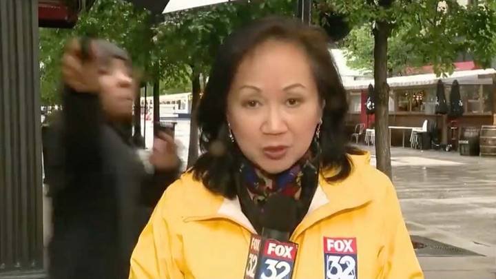 Horror As Man Appears To Point Firearm At Camera During Live News Report On Gun Violence