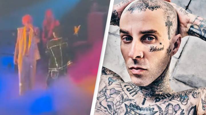 Travis Barker's Son Landon Performs With MGK After His Dad's Hospitalisation