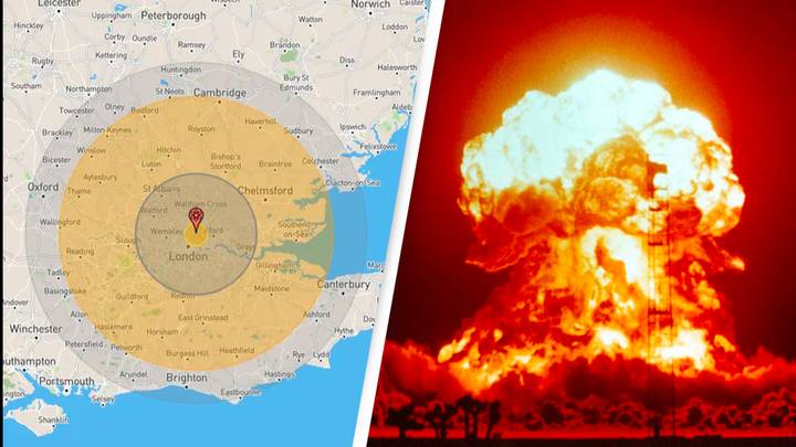 Map Shows How You Would Be Affected By A Nuclear Bomb