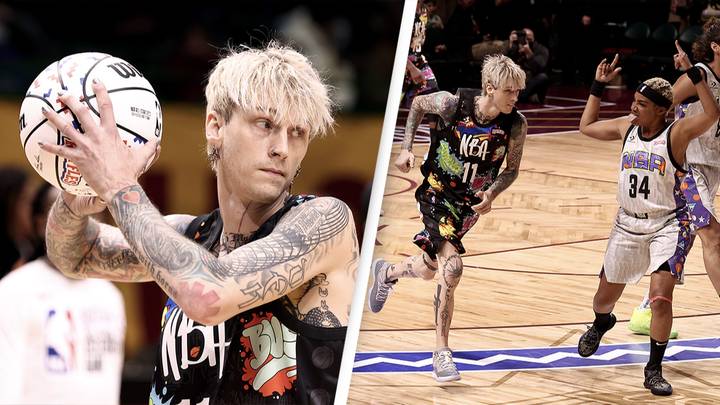 Fans Tear Machine Gun Kelly Apart Over NBA Celebrity All-Star Game Performance