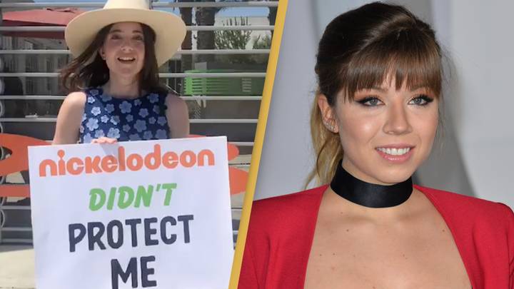 Jennette Mccurdy Unilad Zoey 101 star protests outside Nickelodeon headquarters following