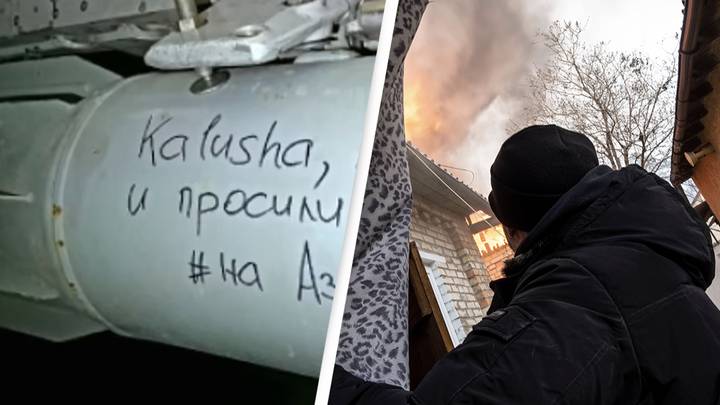 Russian Forces Accused Of Having 'Lost Their Humanity' With Messages Written On Bombs