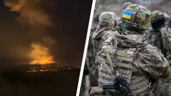 Ukraine: Footage Captures Huge Explosion As Russia Continue Invasion