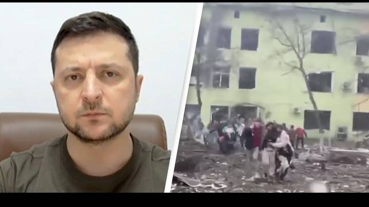 Zelenskyy Calls Russia's Maternity Hospital Bombing 'Genocide' As Search For Survivors Continues