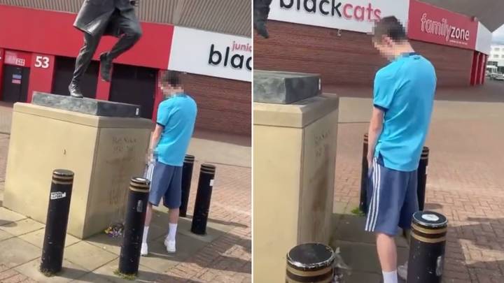 Newcastle Fan Arrested After Urinating On The Statue Of Sunderland Legend Bob Stokoe